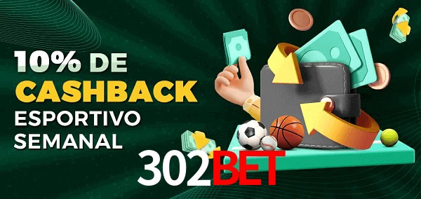 10% de bônus de cashback na 302Bet